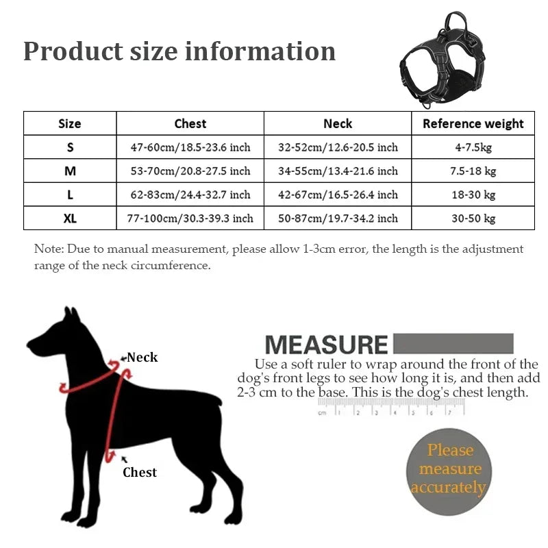 Adjustable No-Pull Dog Harness & Leash Set